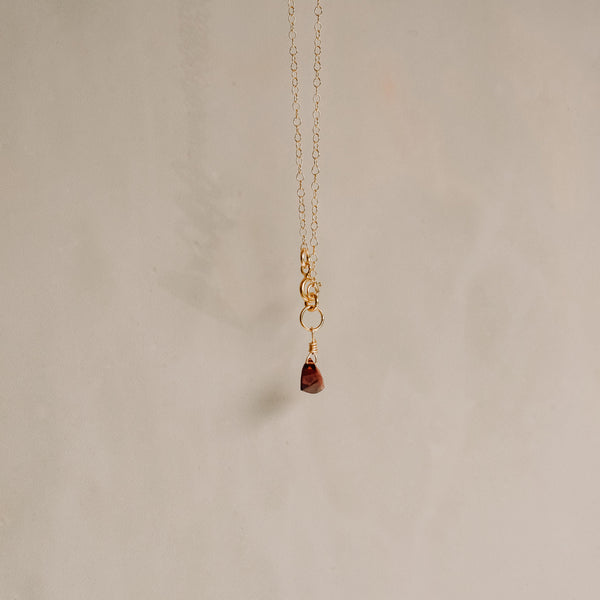 Garnet Trilliant Bracelet: Courage